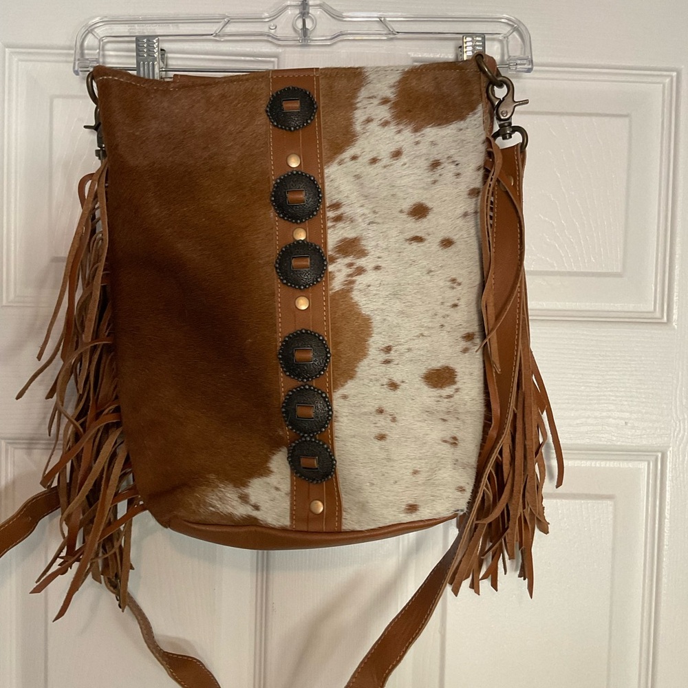 Myra flouncy Hairon cowhide bag